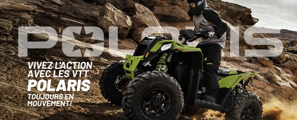 Vivez l’action avec les VTT Polaris, toujours en mouvement!